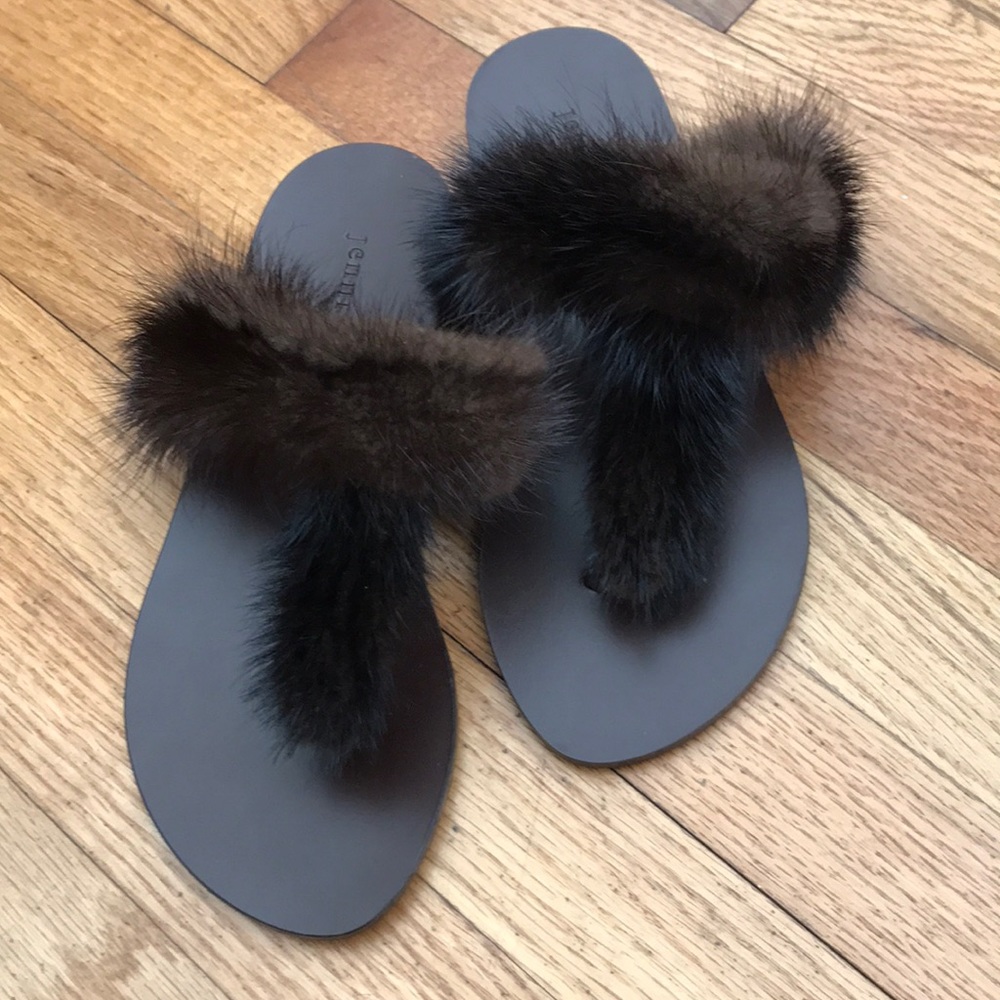 Brand new Jenni Kayne mink sandals made in Italy
